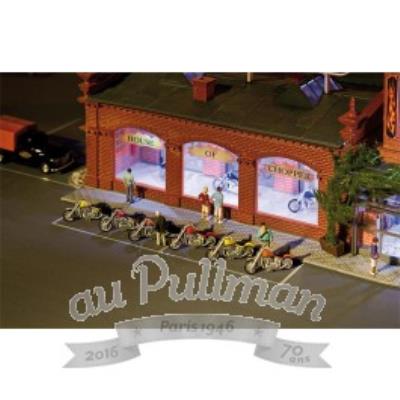 FALLER  - Mod&eacute;lisme accessoires de d&eacute;cor H0 - Motos
