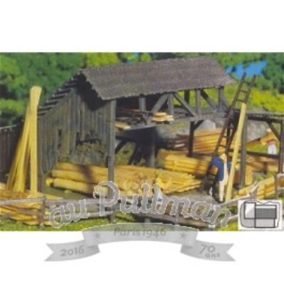 FALLER  - Mod&eacute;lisme ville et campagne H0 - D&eacute;p&ocirc;t de bois