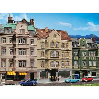 FALLER  - Mod&eacute;lisme ville et campagne HO - Maison urbaine avec bistrot