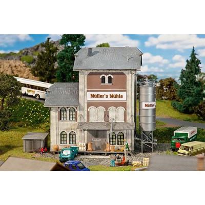 FALLER  Moulin industriel-H0 - B&acirc;timent pour train miniature