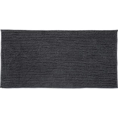 GUY LEVASSEUR FANI - Tapis de bain en polyester uni anthracite 60x120cm