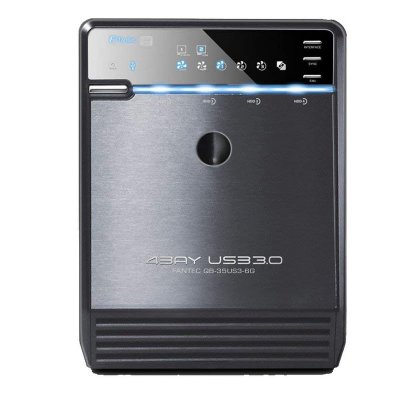 FANTEC  Qb-35us3-6g 4x3.5 Sata Hdd Usb 3.0 Esata External Hard Drive Enclosure Noir