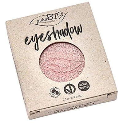 PUROBIO COSMETICS Fard &agrave; Paupi&egrave;res Bio - Purobio 25 Rose poudr&eacute; - iris&eacute; Recharge