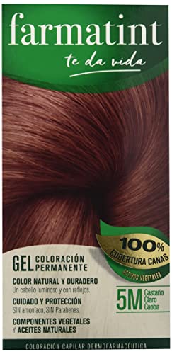 FARMATINT  GEL coloraci&oacute;n permanente #5m-casta&ntilde;o claro caoba 5 u