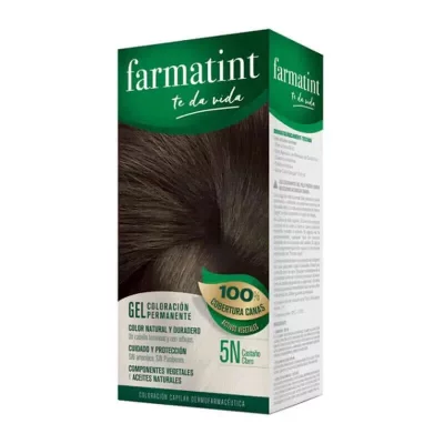 FARMATINT  GEL coloraci&oacute;n permanente #5n-casta&ntilde;o claro 5 u