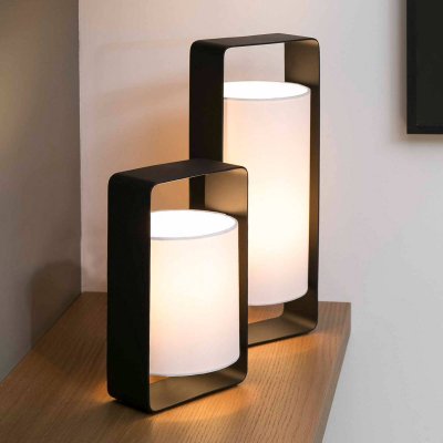 FARO BARCELONA  28382 LULA-P Lampe de table blanche et noir