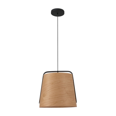 FARO BARCELONA  29848 - STOOD Lampe suspension noire et bois