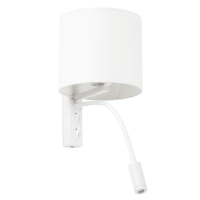 FARO BARCELONA  64322 - Tira Lampe Applique Blanche avec Lecteur LED