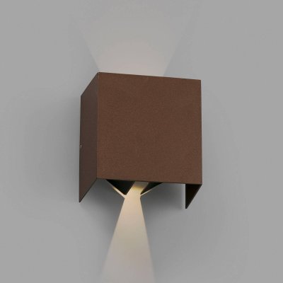 FARO BARCELONA  Applique d'ext&eacute;rieur LED Olan, brun rouille