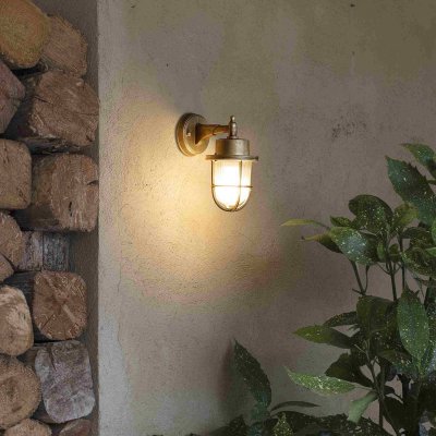FARO BARCELONA  Applique d&acute;ext&eacute;rieur Nahir laiton, anti-eau de mer