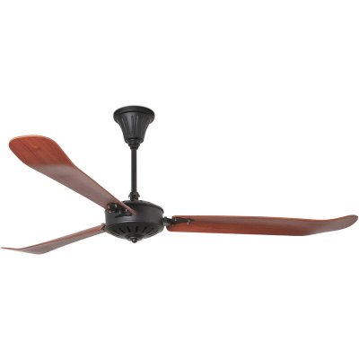FARO BARCELONA  Ventilateur plafond Aoba XL AC 3 pales bois fonc&eacute;
