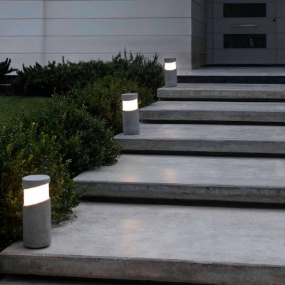 FARO BARCELONA Faro block - borne d'ext&eacute;rieur borne d'&eacute;clairage b&eacute;ton 1x e27 ip65