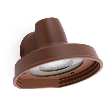 FARO BARCELONA Faro Bronx - Applique Murale Ext&eacute;rieure &Agrave; 1 Ampoule Marron Ip44, Gu10