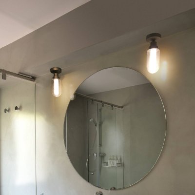 FARO BARCELONA Faro Brume - Plafonnier LED Salle De Bains Gris M&eacute;tallis&eacute; 3W 2700K