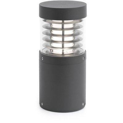 FARO BARCELONA Faro Giza - Pi&eacute;destal Ext&eacute;rieur &Agrave; Led Gris Fonc&eacute; Clair Ip54