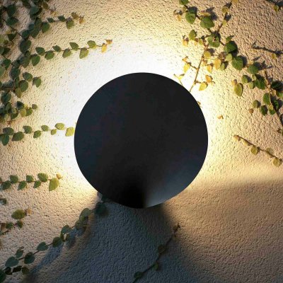 FARO BARCELONA Faro lotus - applique murale ext&eacute;rieure led gris fonc&eacute; 18w 3000k ip65