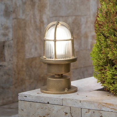 FARO BARCELONA Faro Mauren - Lampadaire Ext&eacute;rieur &Agrave; 1 Lumi&egrave;re En Laiton Ip44, E27