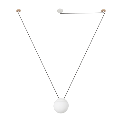 FARO BARCELONA Faro Mine 28375-1l - Plafonnier &Agrave; 1 Lumi&egrave;re Blanc, Bois, E27