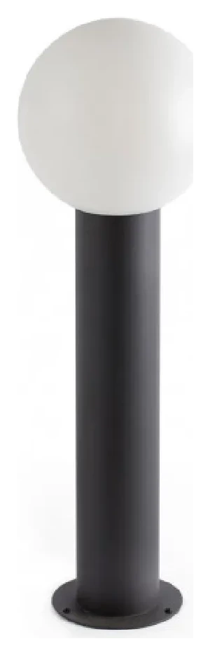 FARO BARCELONA Faro Moon - Bornes D'ext&eacute;rieur Au Sol Gris Clair, E27, Ip44