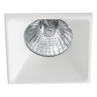 FARO BARCELONA Faro Ne - Spot Encastrable Carr&eacute; &Agrave; 1 Lumi&egrave;re, Blanc, Gu10