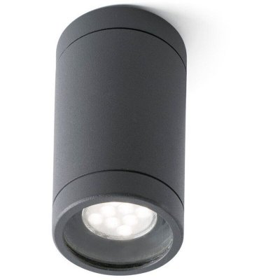 FARO BARCELONA Faro - Plafonnier rond ext&eacute;rieur Olot D6 cm IP44 - Gris Rose