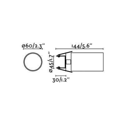 FARO BARCELONA Faro - stan Lampe encastrable au plafond y pared blanc de