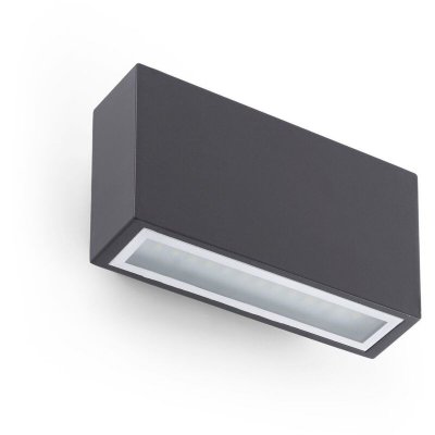 FARO BARCELONA Faro Tane - Applique Murale Led Ext&eacute;rieure Up Down Gris Fonc&eacute; Ip44