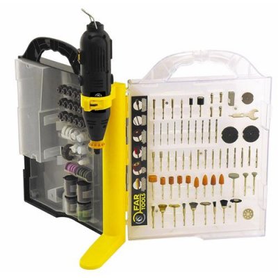 FARTOOLS  - Mini meuleuse 130W avec 242 Accessoires - DC 130