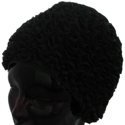 FASHY  pink ruffle swimhat noir noir black