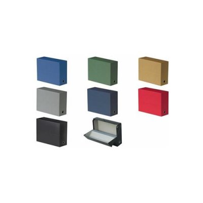 OXFORD FAST Boite de transfert - Dos 9 cm - 34x25,5 cm toile - Rouge