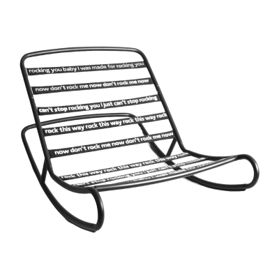 FATBOY  - Rock 'n' Roll Lounge Chair, noir