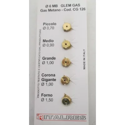 FAURE  - sachet injecteurs gaz naturel pour cuisiniere