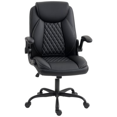 Fauteuil de bureau accoudoirs relevables polyur&eacute;thane noir