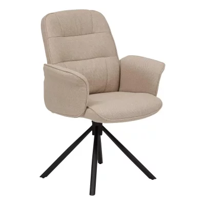 Fauteuil de Bureau Pivotant Sisco 98cm Beige