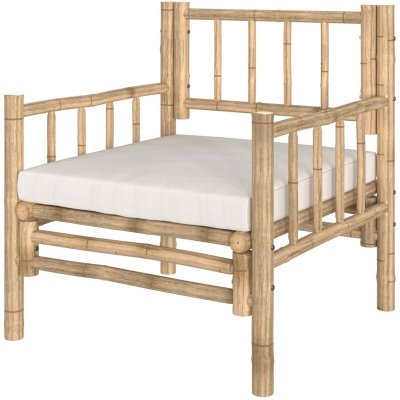 MAISON PAVANE Fauteuil de jardin en bambou naturel