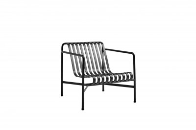HAY Fauteuil de jardin lounge en m&eacute;tal anthracite Palissade - 