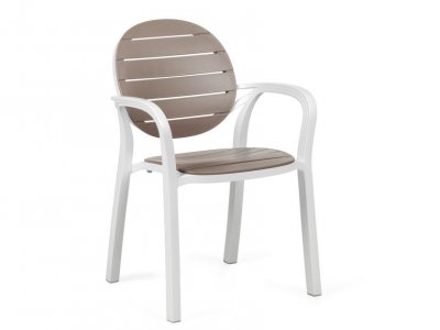 NARDI Fauteuil de jardin  Palma &ndash; Blanc / Beige Tortora
