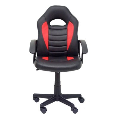 PIQUERAS Y CRESPO Fauteuil De Jeu Pour Les Jeunes Mohedas En Faux Cuir Noir Et Rouge