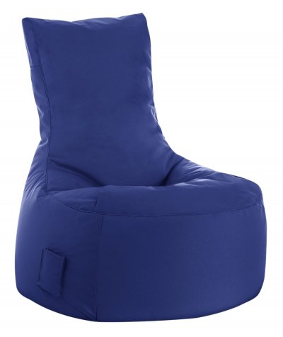 SITTING POINT Fauteuil design Swing Bleu Fonc&eacute; by SittingPoint