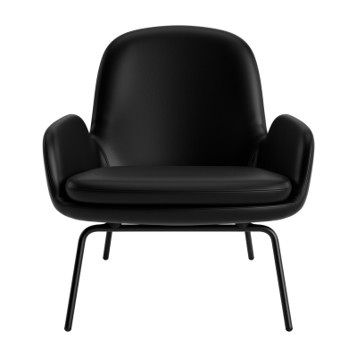 NORMANN COPENHAGEN Fauteuil Era avec structure en acier - acier noir/ Tango cuir 41599