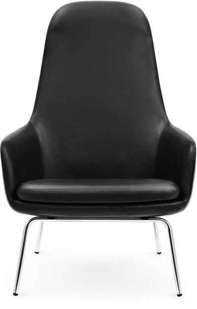 NORMANN COPENHAGEN Fauteuil Era dossier haut - Chrome/ Tango Cuir 41599