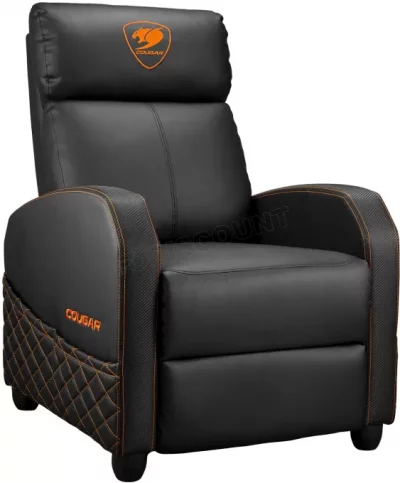 COUGAR GAMING Fauteuil gaming - COUGAR - RANGERELITE - Noir/orange - Dossier 180&deg; - Accoudoirs 4D