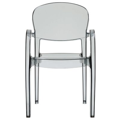 WEBER INDUSTRIES Fauteuil joker empilable / Gris Transparent/ 55x54x89 - Gris