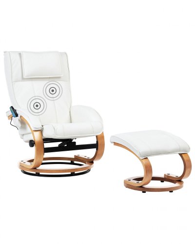 BELIANI Fauteuil massant beige majestic 85300