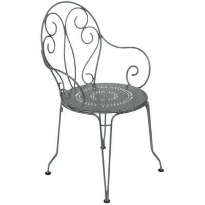 FERMOB Fauteuil Montmartre - Rond - Acier - Vert romarin - 87cm