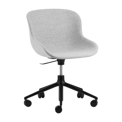 NORMANN COPENHAGEN Fauteuil pivotant Hyg &agrave; roulettes Enti&egrave;rement rembourr&eacute;