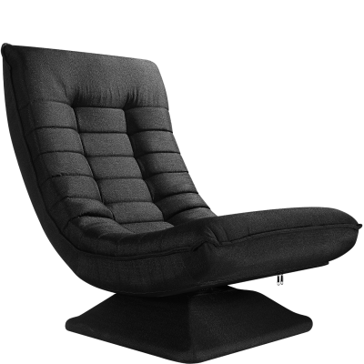 CASARIA Fauteuil relax Aberdeen Noir Tissu