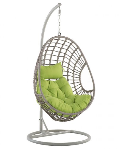 BELIANI Fauteuil suspendu en rotin taupe arpino 126512