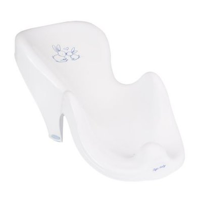 GENERIQUE Fauteuil Transat De Bain B&eacute;b&eacute; Plastique Rigide Blanc Lapin