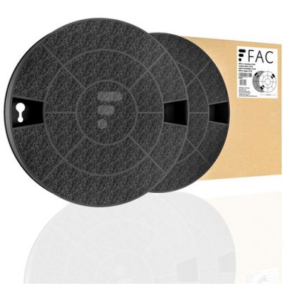 WHIRLPOOL Fc16 - lot de 2 filtres a charbons hotte  type 29 190x35mm